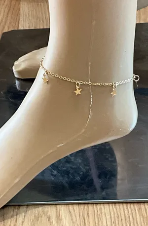 Gold Star Charm Anklet thumbnail 1