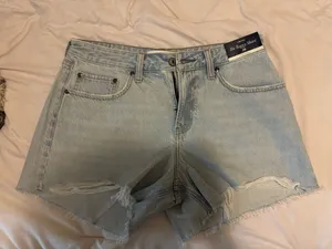 Curve Love Abercrombie Low Rise Baggy Shorts thumbnail 4