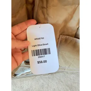 Hudson Gray Quilted Jacket Women Light Olive Small thumbnail 5
