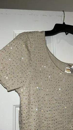 Talbots Gold Sequin Top thumbnail 5