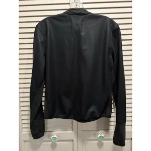 Victoria‎ Sport Athletic Jacket Logo Pockets Full Zip Size S Black Thumb Holes thumbnail 5