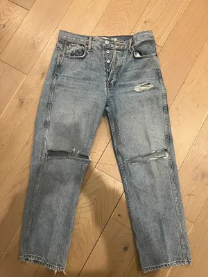 RE/DONE High-Rise Ripped-Knee Loose Jeans thumbnail 3