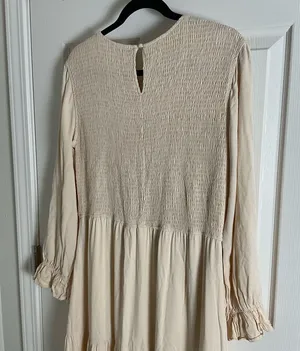 Women's Casual Long Sleeve Smocked Dress size X-Large thumbnail 7