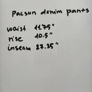 PacSun Women’s Sienna Dust Cargo Elastic Hem and Waistband Denim Pants Size XS thumbnail 13