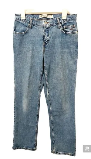 ‎Harley Davidson Straight Leg Jeans Blue Size 10P thumbnail 1
