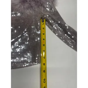 Faux Fur-Trim Sequin Crop Top by Forever 21, size small thumbnail 16