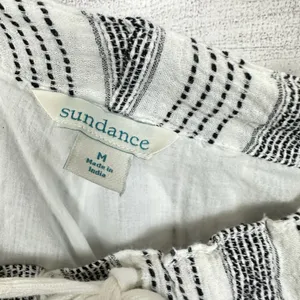 Sundance Blue Striped Gauze Cotton Pants Womens Size Medium Lined Boho‎ Beach thumbnail 7