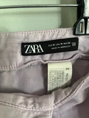 Zara Lilac Wrap Skort with Side Tie thumbnail 2