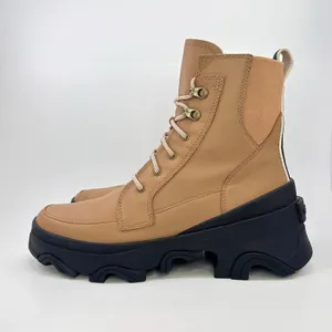 Sorel Brex Lace Waterproof Boots Women 9 Tawny Buff Black Lug Sole NL4305-253 thumbnail 6