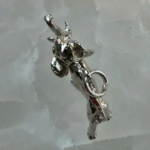 Silver Elephant Charm Pendant thumbnail 6
