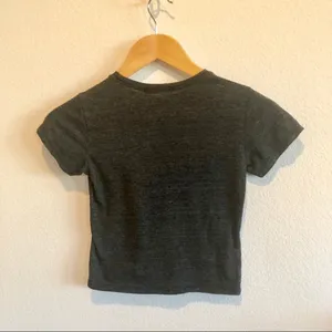 Brandy Melville grey crop top thumbnail 3