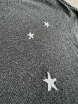 Z Supply Black Star Embroidered Short Sleeve Tee thumbnail 4