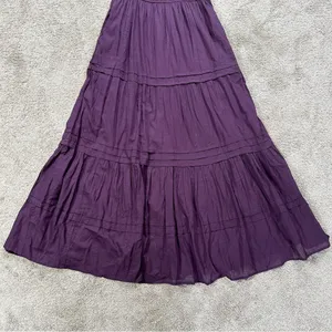 Bila77 Women’s Kelsey Maxi Dress Sleeveless Smocked Tiered V-Neck in Purple S thumbnail 6