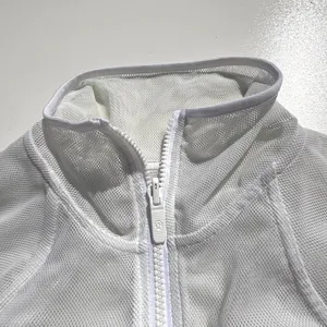 Lululemon Reversible Mesh 1/2 Zip Jacket Red White, Gray Colorway 6 thumbnail 2