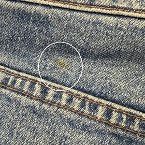 MOTHER The Tripper High Rise‎ Straight Leg Distressed Jeans Blue Size 24 READ thumbnail 12
