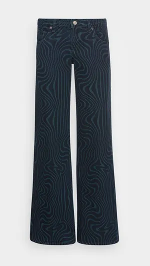 Urban Outfitters NWT BDG Marbel Puddle High Waisted Wide Leg Jeans thumbnail 5