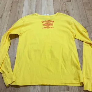 Harley Davidson Harley Never Looked Better Long Sleeve Yellow Graphic Tee Sz L thumbnail 8