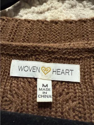 Woven Heart Brown sweater set thumbnail 3