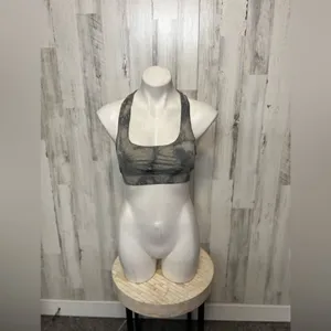 Gray marble print sports bra Gray Size M thumbnail 2