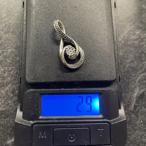 925 Sterling Silver Diamond Infinity Knot Pendant Necklace Charm Love Eternity thumbnail 9