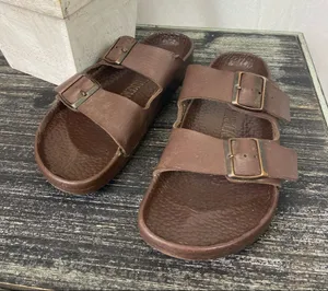 Birkenstock Leather Brown Slip On Sandals 38 7 thumbnail 1