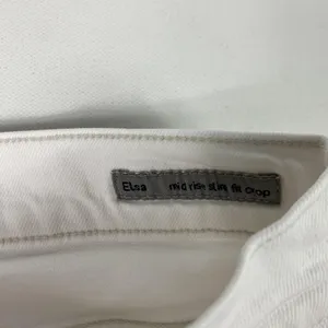 Citizens Of Humanity Elsa Jeans Womens 24 White Mid Rise Slim‎ Crop Ankle Denim thumbnail 2