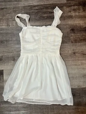 PRINCESS POLLY So Sweet Mini Dress in White thumbnail 5