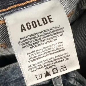 AGOLDE Cooper Cargo Denim Jeans A9120 Revolution Dark Wash 26 thumbnail 12