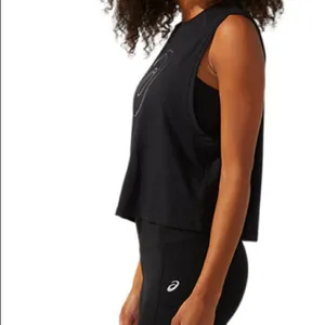 HIGH SHINE SPIRAL A TANK size small color: black nwt. ASICS brand thumbnail 2