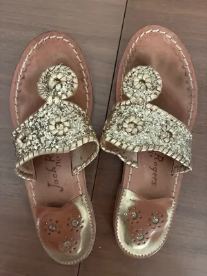 Gold Glitter Jack Rogers Sandals thumbnail 5