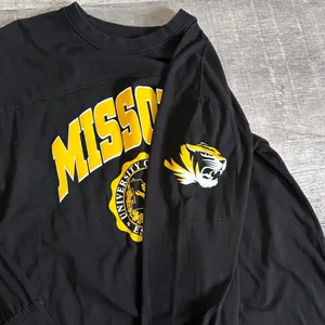 Pressbox Missouri Tigers Edith Long Sleeve Shirt Womens M Black Mizzou Relaxed thumbnail 4