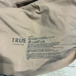 True & Co. Bralette Removeable Pads Beige Neutral Size XL thumbnail 3