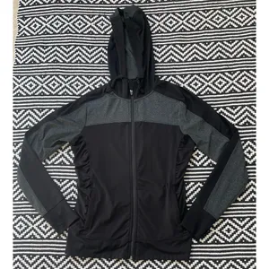 Xersion Black & Grey Colorblock Athletic Zip Up  thumbnail 9