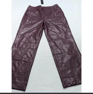 Lulus Maroon Burgundy Faux Leather Pants thumbnail 5