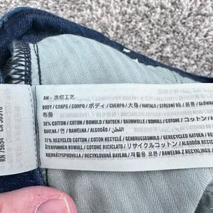 Abercrombie & Fitch Mid Rise Baggy Wide Leg Dark Denim Trouser‎ Jean Size 33 16L thumbnail 3