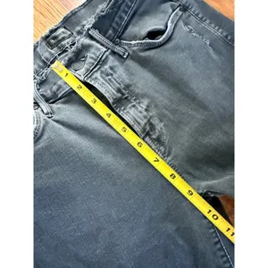 MOTHER The Double Fray Charmer Skinny Jeans Faded Black Distressed Size 28‎ thumbnail 10