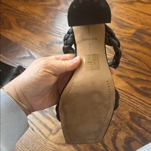 Dolce Vita Black Braided Sandals for Women thumbnail 2