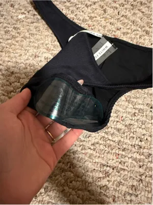 NWT White Fox Boutique Del Marco Bikini Bottom Black Ribbed- Size XL thumbnail 9