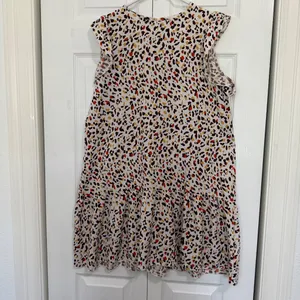 Shein White Khaki Leopard Print Dress thumbnail 2