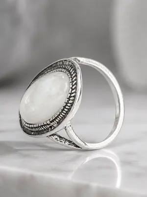 Vintage Design Sparkling Faux Opal SS Silver Statement Ring Size 8 NWT thumbnail 4