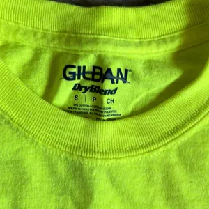 Gildan Neon yellow fringe tshirt thumbnail 2