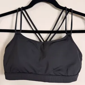 Lululemon Free To Be Wild Sports Bra Black Strappy Yoga Gym Size 8 thumbnail 3