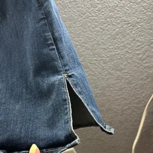 American Eagle Outfitters Super High Waisted Split Hem Flare & Wide Leg Jeans thumbnail 9