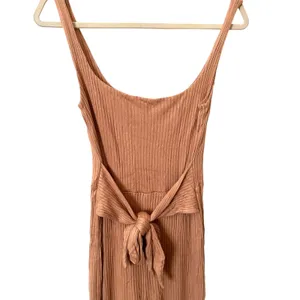 REFORMATION Kazu Ribbed Jumpsuit Tan‎ Sz Small thumbnail 5