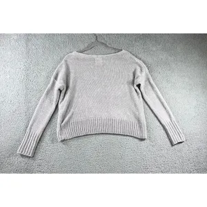 Hollister Chenille Sweater Women Small Oversized V Neck‎ Chunky Soft Cozy thumbnail 3