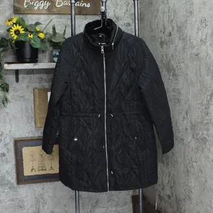 NWT Evans Womens Plus Size Faux Fur Collar Padded Coat 211224 18W Black thumbnail 2