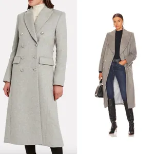 Veronica Beard Nalida Overcoat Grey Size 6 Wool Cashmere Long Cardigan Coat thumbnail 5