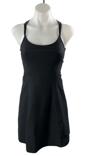 YPB Abercrombie & Fitch SculptLUX Black Sleeveless Tennis Mini Tank Dress Size S thumbnail 1