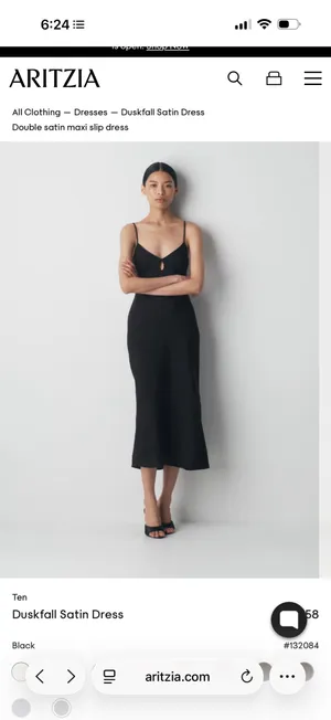 Aritzia duskfall satin dress thumbnail 2