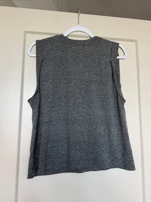 FP Movement by Free People Charcoal Sleeveless V-Neck Tank Top, Size S thumbnail 5
